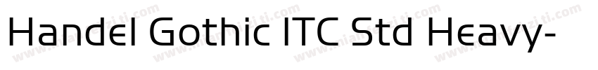 Handel Gothic ITC Std Heavy字体转换